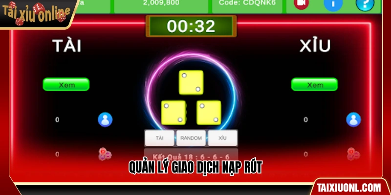 Kiểm soát các giao dịch nạp và rút tiền